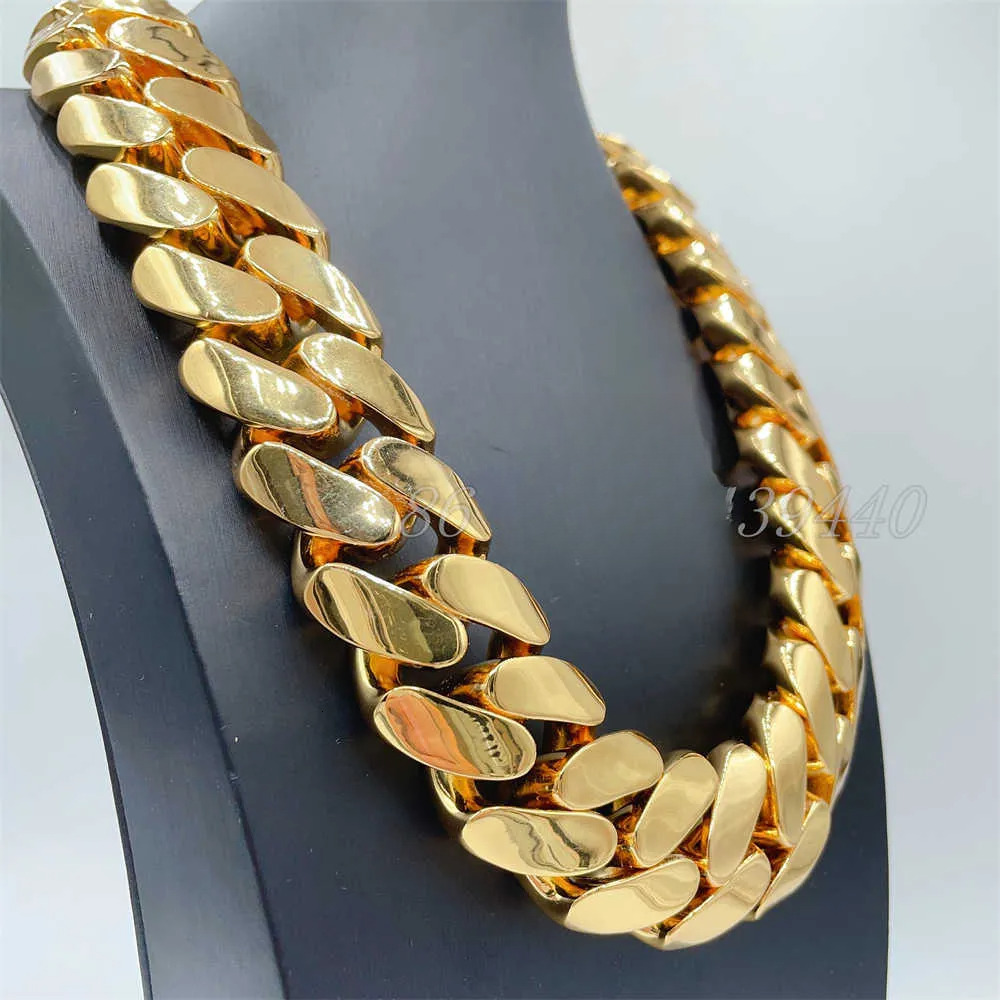 Hip Hop Jewelry Fashion Style and Heavy Super Necklace Big Ass Chain Miami Cuban Link