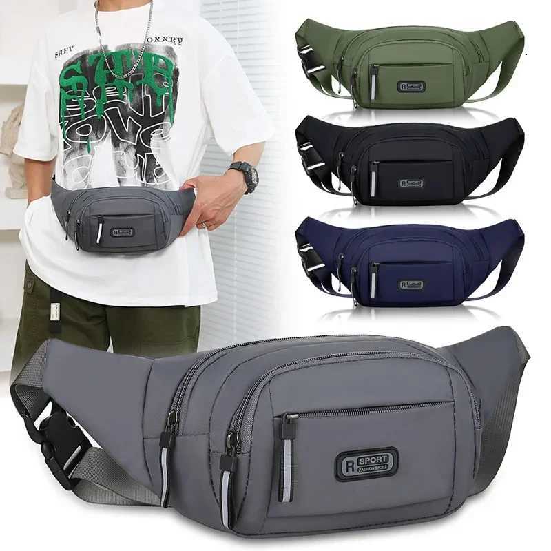 Men Canvas Fanny Waist Packs Unisex Fit Waistpack Mobile Sports Outdoor Running Anti Theft Ultra Thin Invisible Waist BagT251126