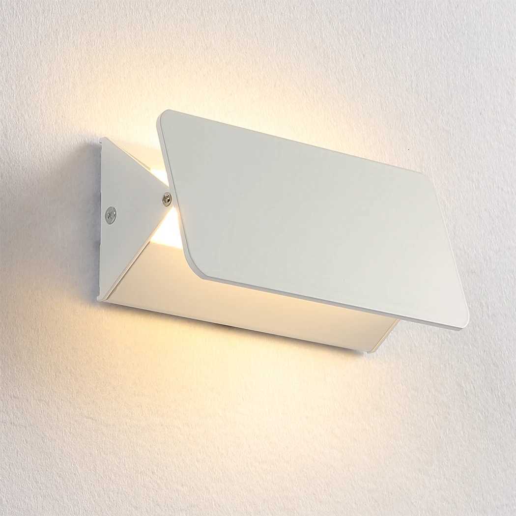 Indoor LED Wall Lamp Adjustable Angle Aluminum Alloy Wall Light Home Living Room Bedroom Vanity Mirror Bedside Lights M251126