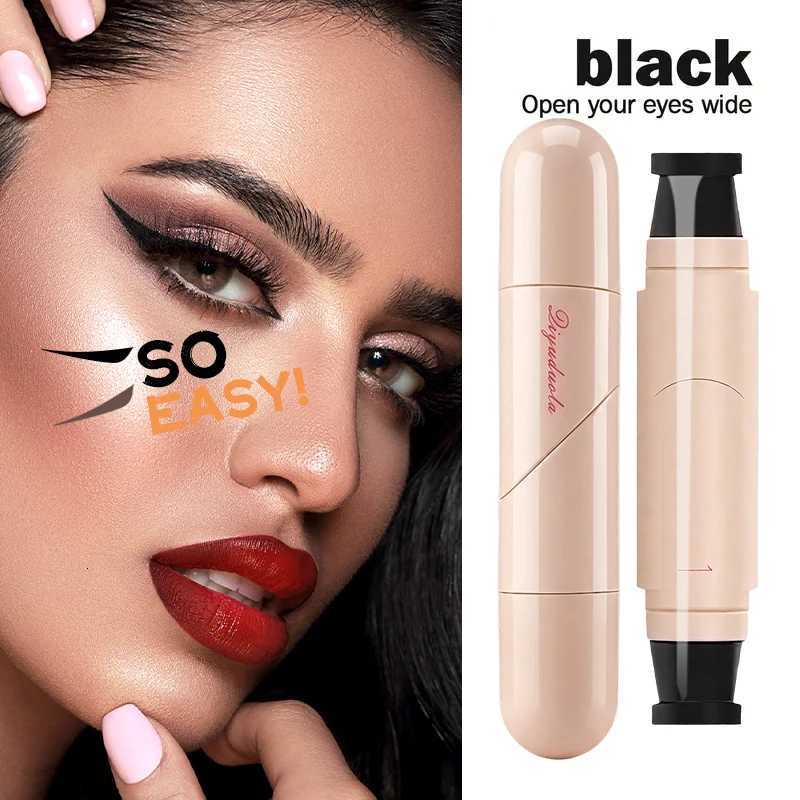 Waterproof Rotating Eyeliner Stamp Pen Sweat Proof Long Lasting Easy to Use for Beginners Lazy Makeup Perfect for DailyT251126