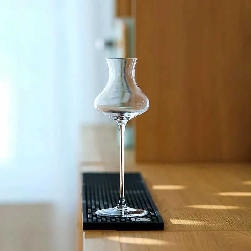 Crystal Tulip Shape Tasting Glass Creative Goblet Cocktail Glasses Whiskey Fragrant Cup for Party Bar Drinkware C251126