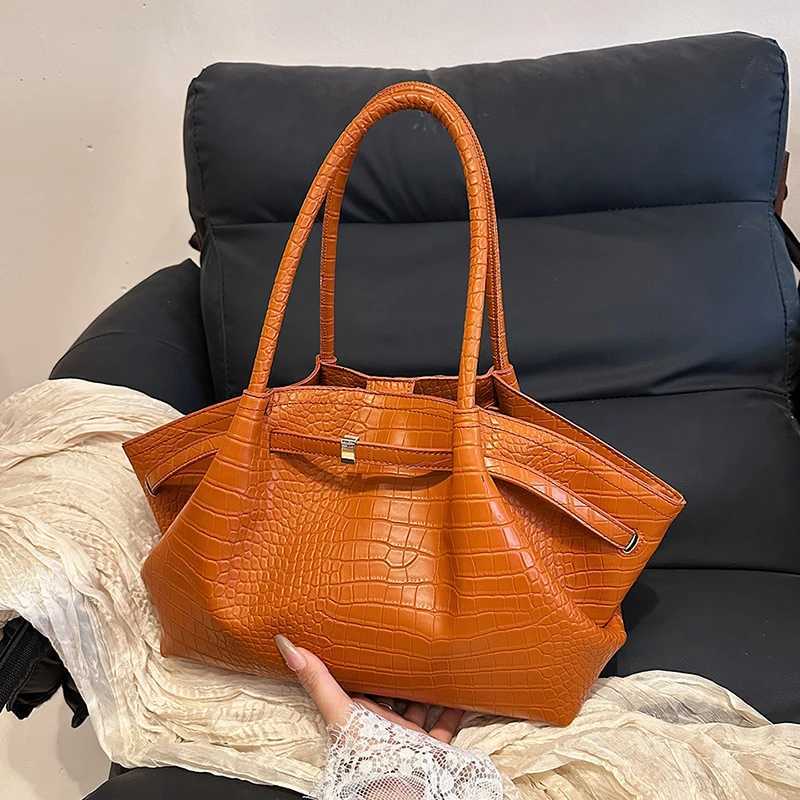Black Brown Design Large PU Leather Hobo Underarm Bags Lady Winter Shoulder Bag for Women 2025 New Trend Y2K Handbags and Purses H260425