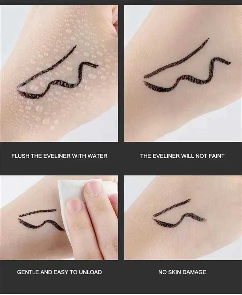 PTWOP Stamp Eyeliner Pencil 1 Pcs Double-ended Waterproof Quick Drying Long-Lasting Liquid Eyeliner Makeup Eyes Cosmetics ToolT251126