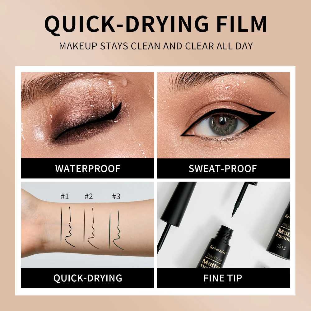 3Colors Matte Waterproof Liquid Eyeliner Pencil Sweatproof Quick Dry Easy To Wear High Pigment Brown Liquid Eyeliner Eye MakeupT251126