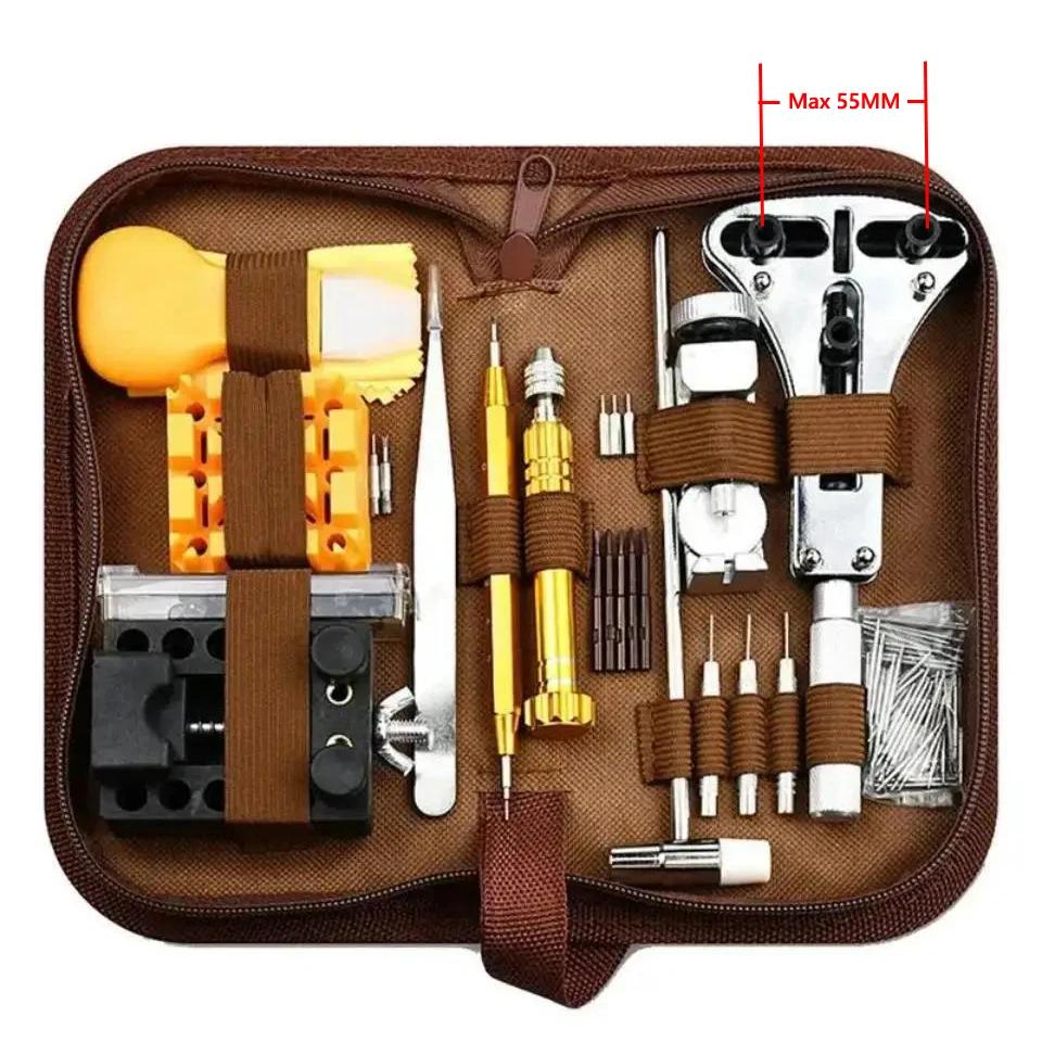 Watch Repair tool Kit Watchmaker Back Case Opener Link Pin Spring Bar Remover Clock Battery Replacement Strap Needle Set