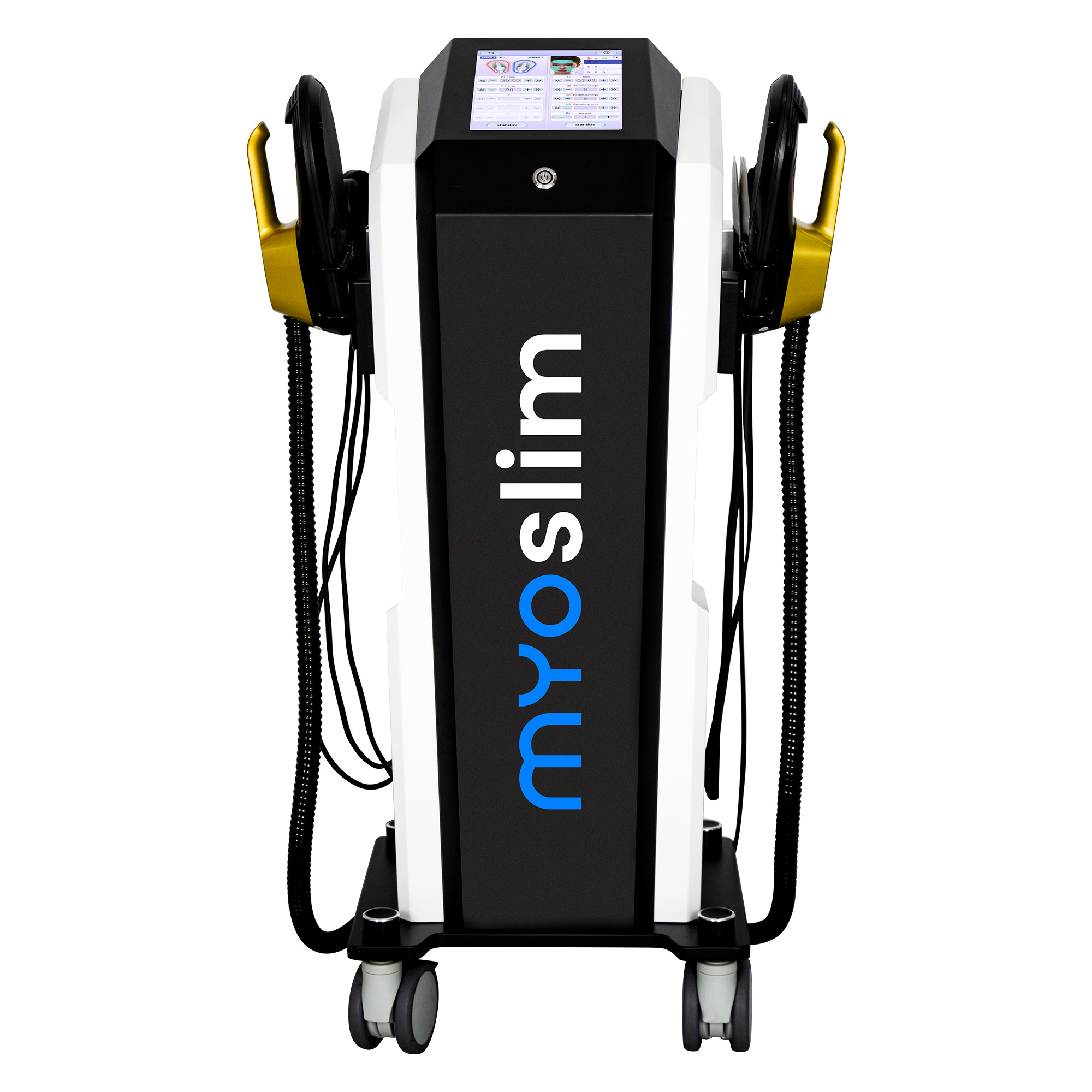 Myoslim RF Body Slimming and Face Slimming Muscle Training EMS Stimulator Slimming and Fat Burning Equipment