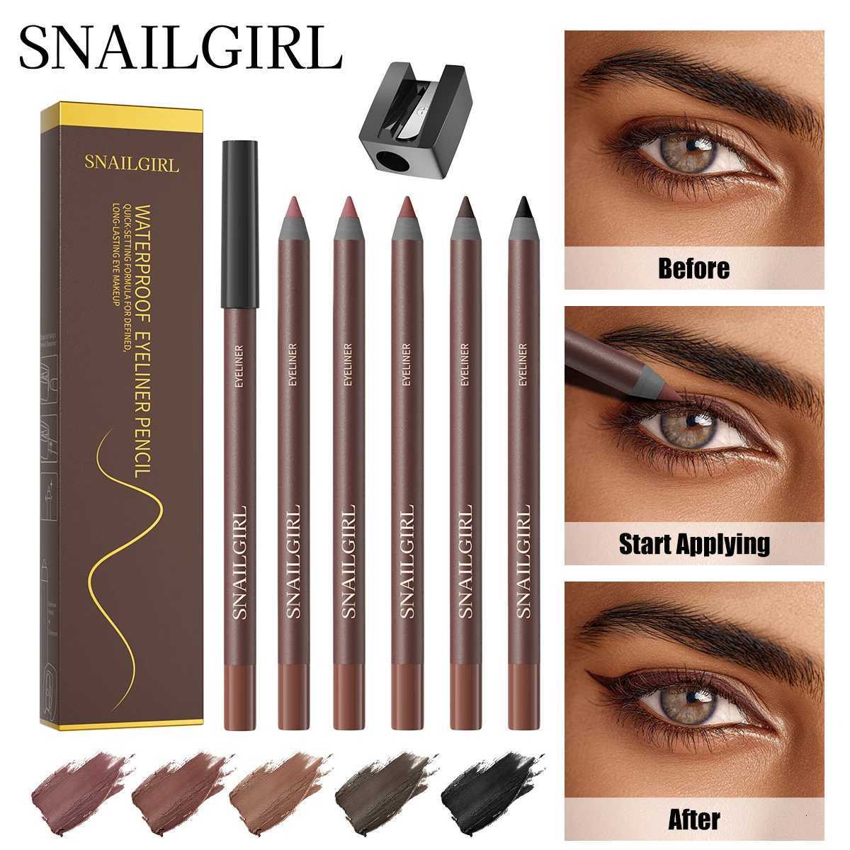 Eyeliner Pen Waterproof And Sweatproof Long Lasting Smudge ProofHard Refill Eyebrow PencilT251126