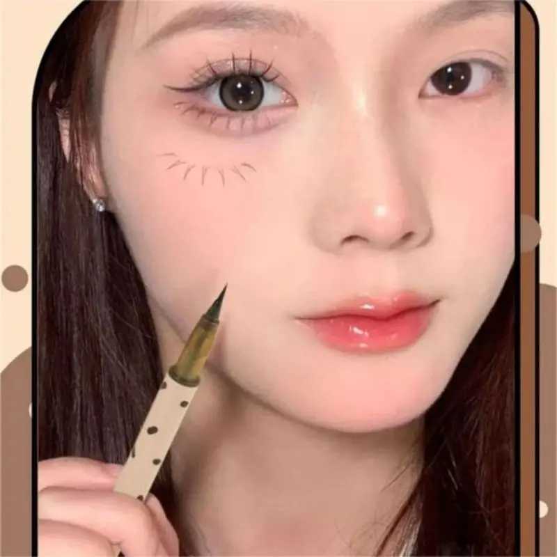 Eyelash Pencil Long Lasting Waterproof Perspirant Resistant Fine Head Non Smudging Eyelash Laying Silkworm Liquid EyelinerT251126