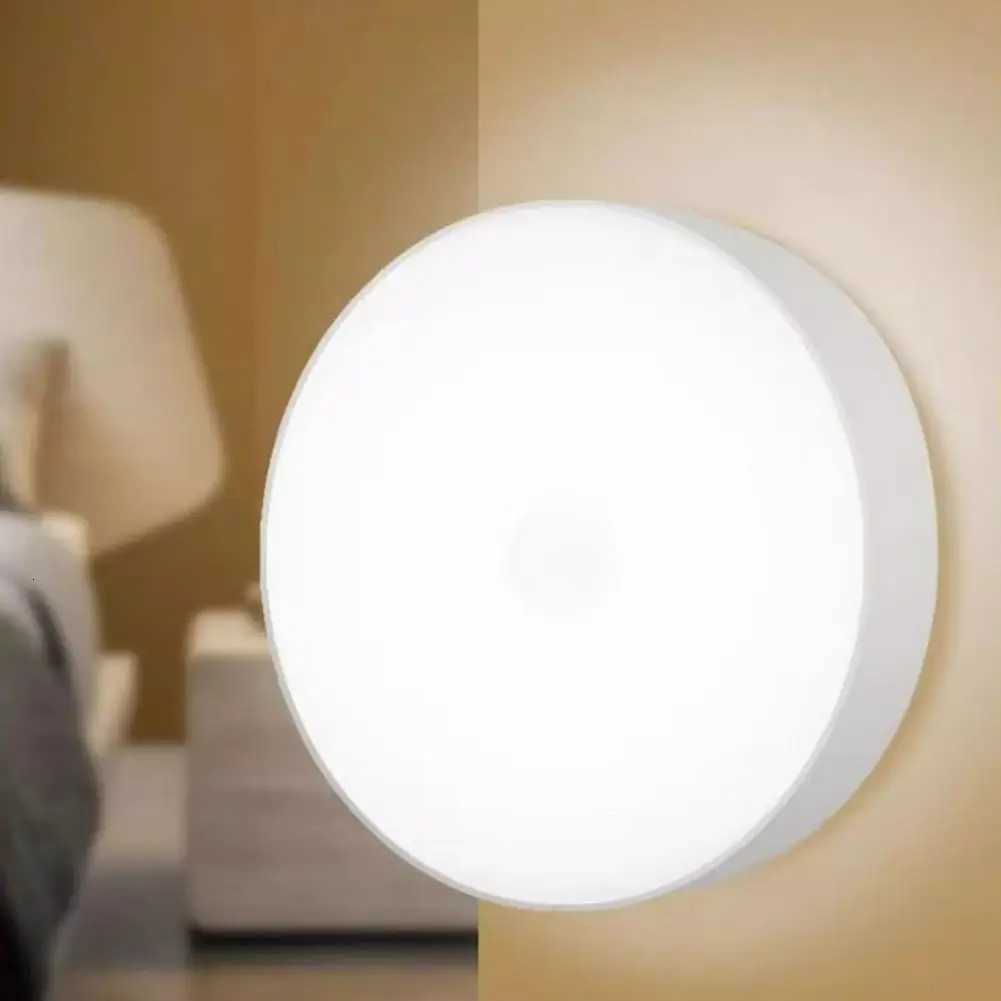 LED Night Light PIR Motion Sensor USB Rechargeable Night Lamp For Kitchen Cabinet Wardrobe Lamp Staircase Wireless Closet Light M251126