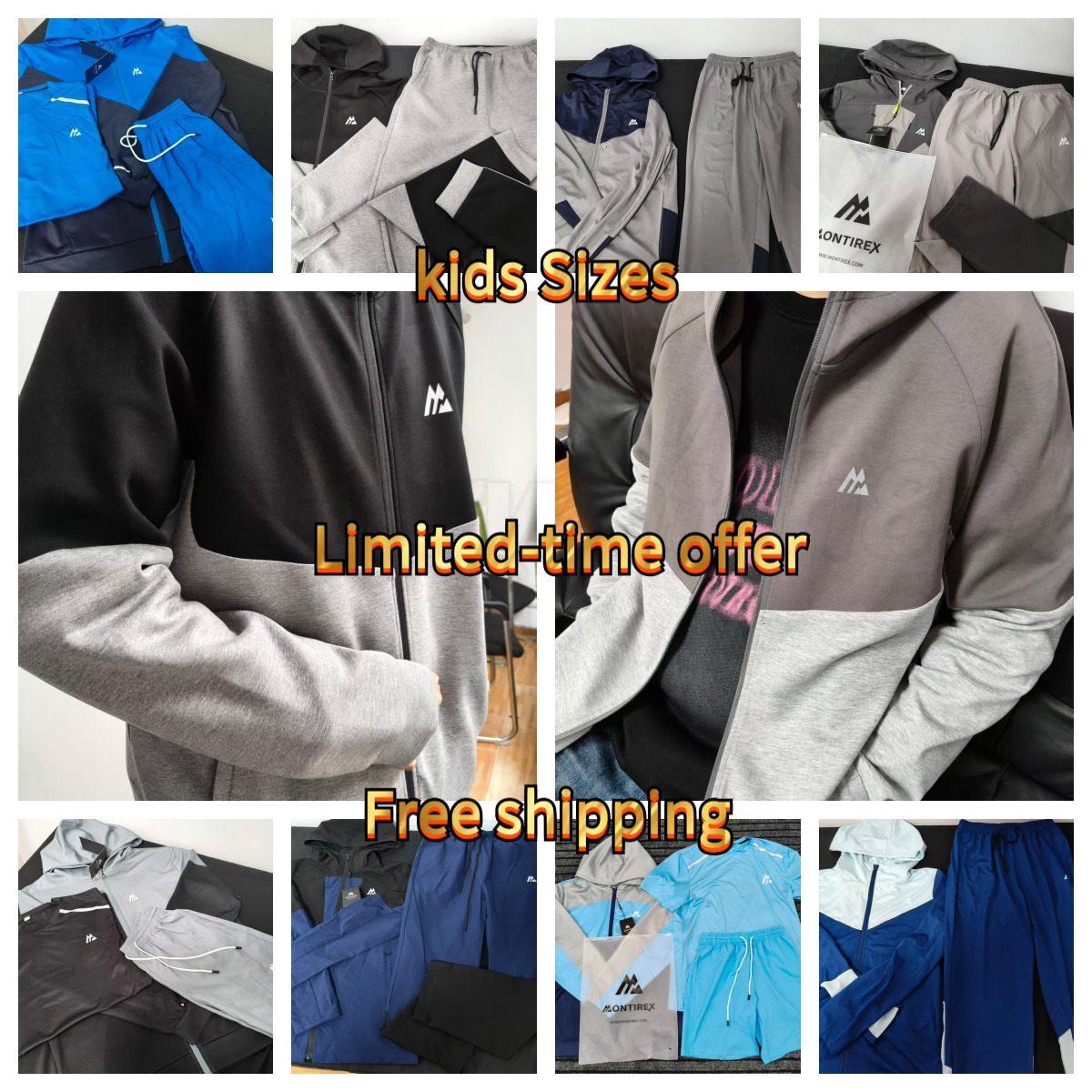 monterex tracksuit High quality 3-piece set designer shorts and t shirt monterex tracksuit kids Men's Short Sleeve Set Men's T-Shirt Women's Short quick sportswear