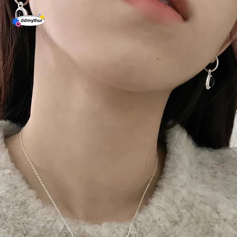 Sterling Sier Vintage Gold Round Earrings For Women Black Ball Earring Jewelry Prevent Allergy Party Accessories Gift ddmythur