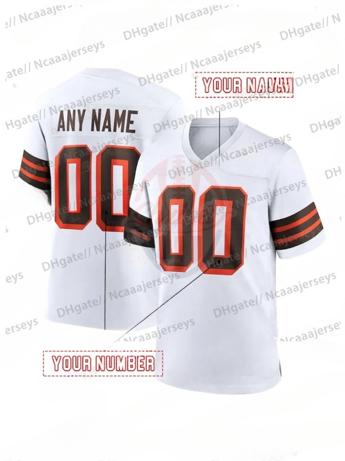 12 Shedeur Sanders 95 Myles Garrett Jersey 4 Deshaun Watson Brown 3 Jerry Jeudy Jeremiah OwusuKoramoah Jerome Ford Amari Cooper Elijah Moore David Njo