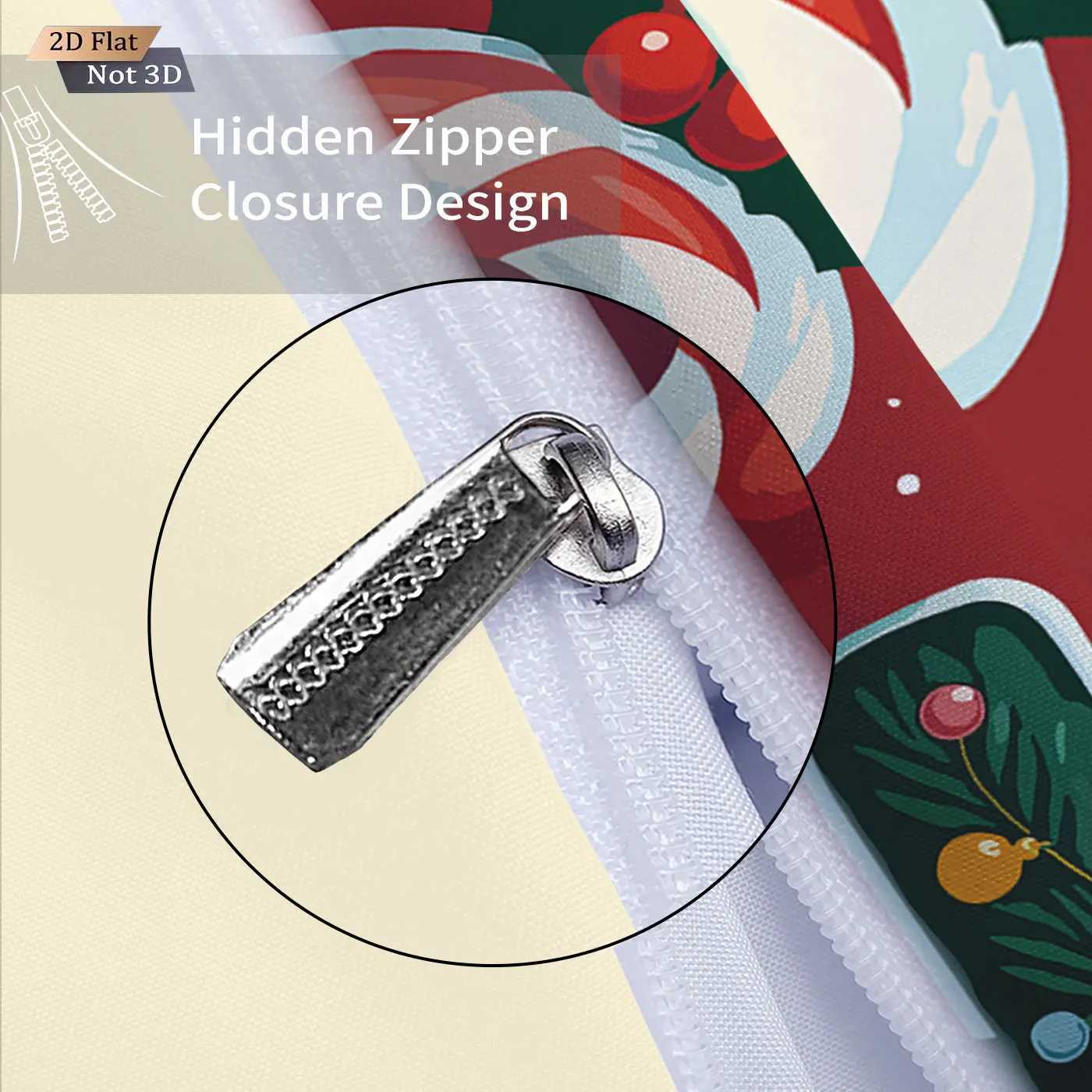 Christmas 3pcs Happy Christmas Snowman Gingerbread Man Print Quilt Cover Set Multi Size Bedroom Bedding Decoration Machine Washable Y251126