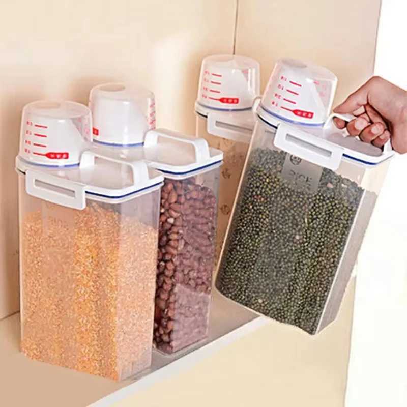 1pcs or 3pcs Moisture-proof Grain Jar Rice Jar Grain Storage Box Pet Food Bucket Storage Jar Sealed Bucket Filled Rice Bucket Y251126