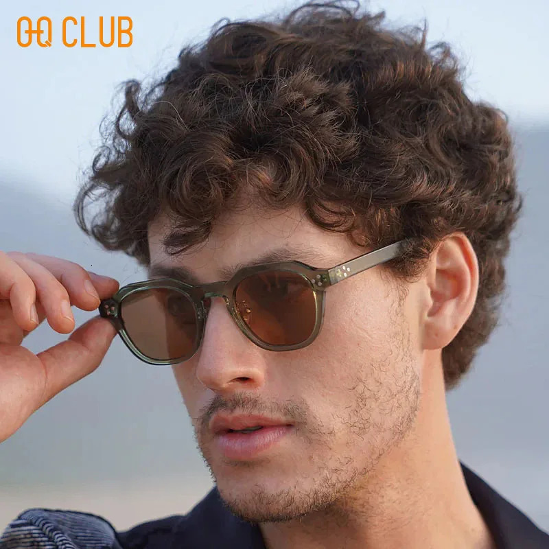 OQ CLUB Korean Style Sunglass Men Sunglasses Retro Trends Glasse Uv400 Eyepieces in Sonzya Lunette Eyewear Man 251126