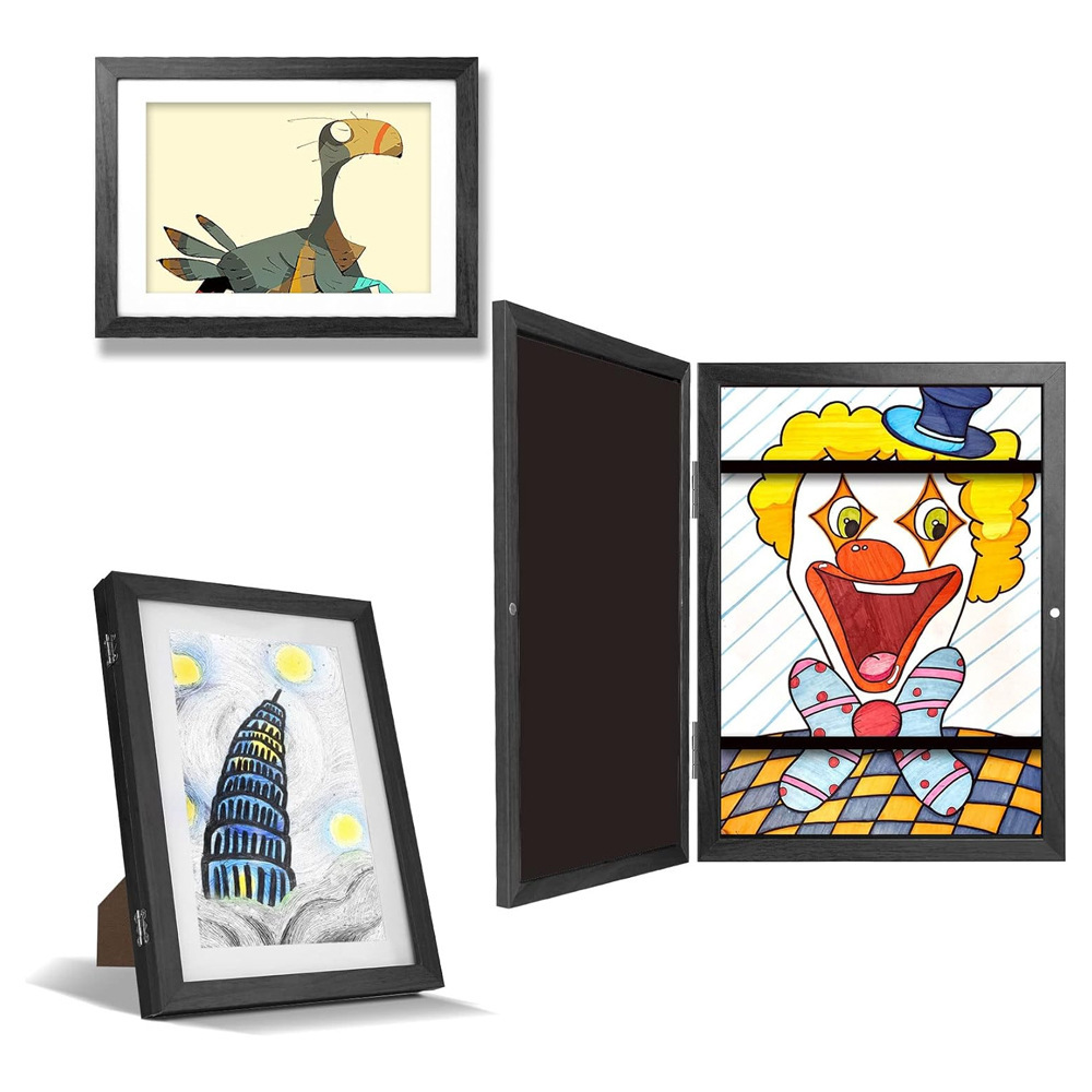 Stand up style children's photo enlarged Kids Art Frames artistic wooden decoration flip frame a wide range of styles H260306