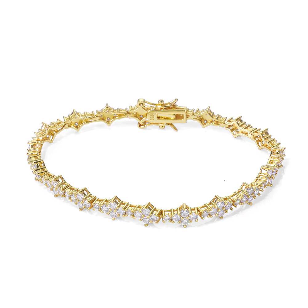 2025 Luxury 65mm S925 Silver VVS Moissanite Airplane Tennis Chain Bracelet Hip-Hop Trendy Accessory for Men Customize