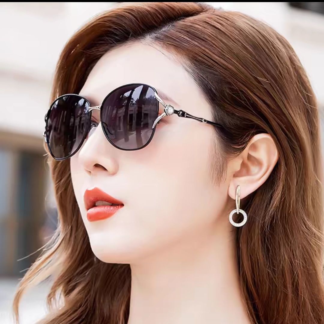 Designer Sunglasses Women Sunglasses Polarized Sunglass Round Frame Sunglasses Luxury Goggle Pilot Alloy Frame UV400 Eyewear K9190
