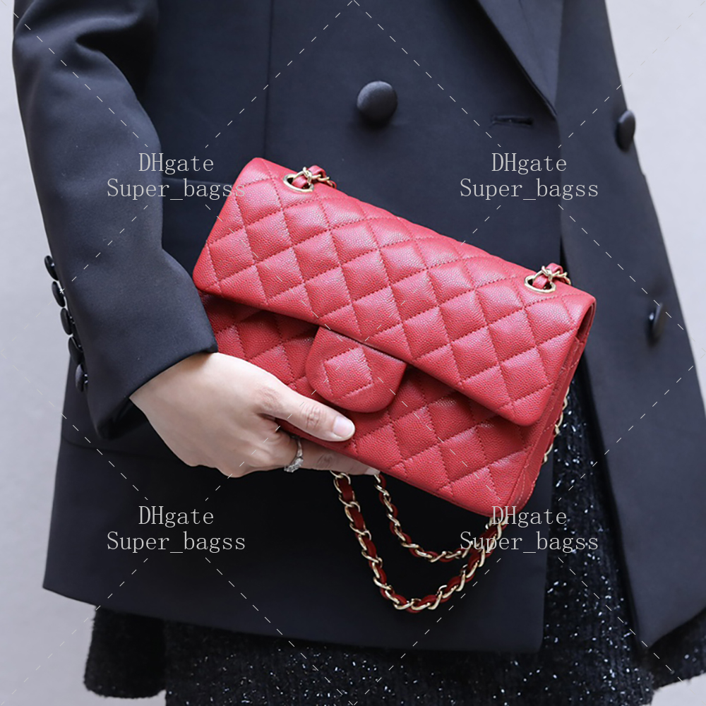 Designer Crossbody Bag Luxury Chain Bag Mirror Quality Flap Bag 23CM Fashion Brand Shoulder Bag Calfskin Handbag With Box 24C03B