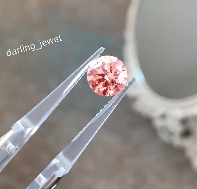 Best Price Round Oval Radiant Lab Created Diamond IGI Certified Loose Diamond Fancy Pink Fancy Intense Pink Lab Grown Diamond