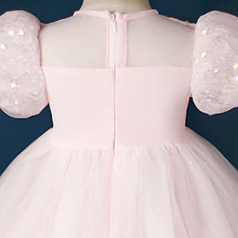 DISNEY Kids designer clothes Frozen baby clothes Glowing Elsa princess dress Aisha dress for girls Spring and summer children's short-slee birthd