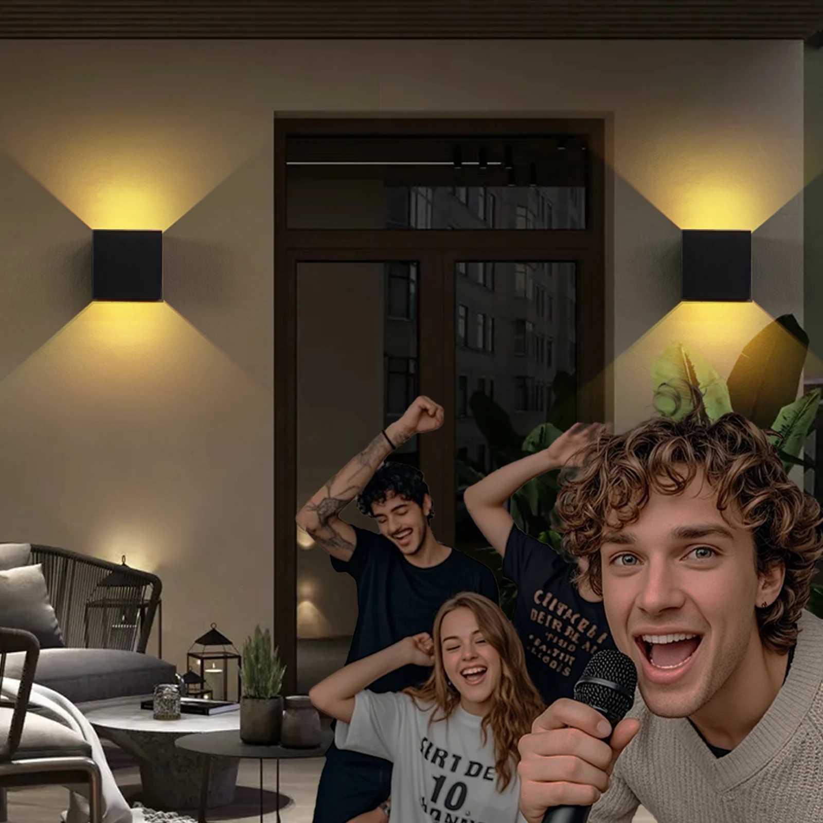 6W Charging Remote Control Wall Lamp With Adjustable Brightness And Wiring Free 16 Colors For Indoor Holiday Atmosphere Lighting M251126