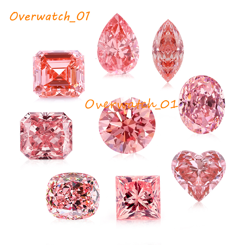 High Quality IGI Certified Fancy Vivid Pink Color Lab Grown Diamond for Wholesale Jewelry Making