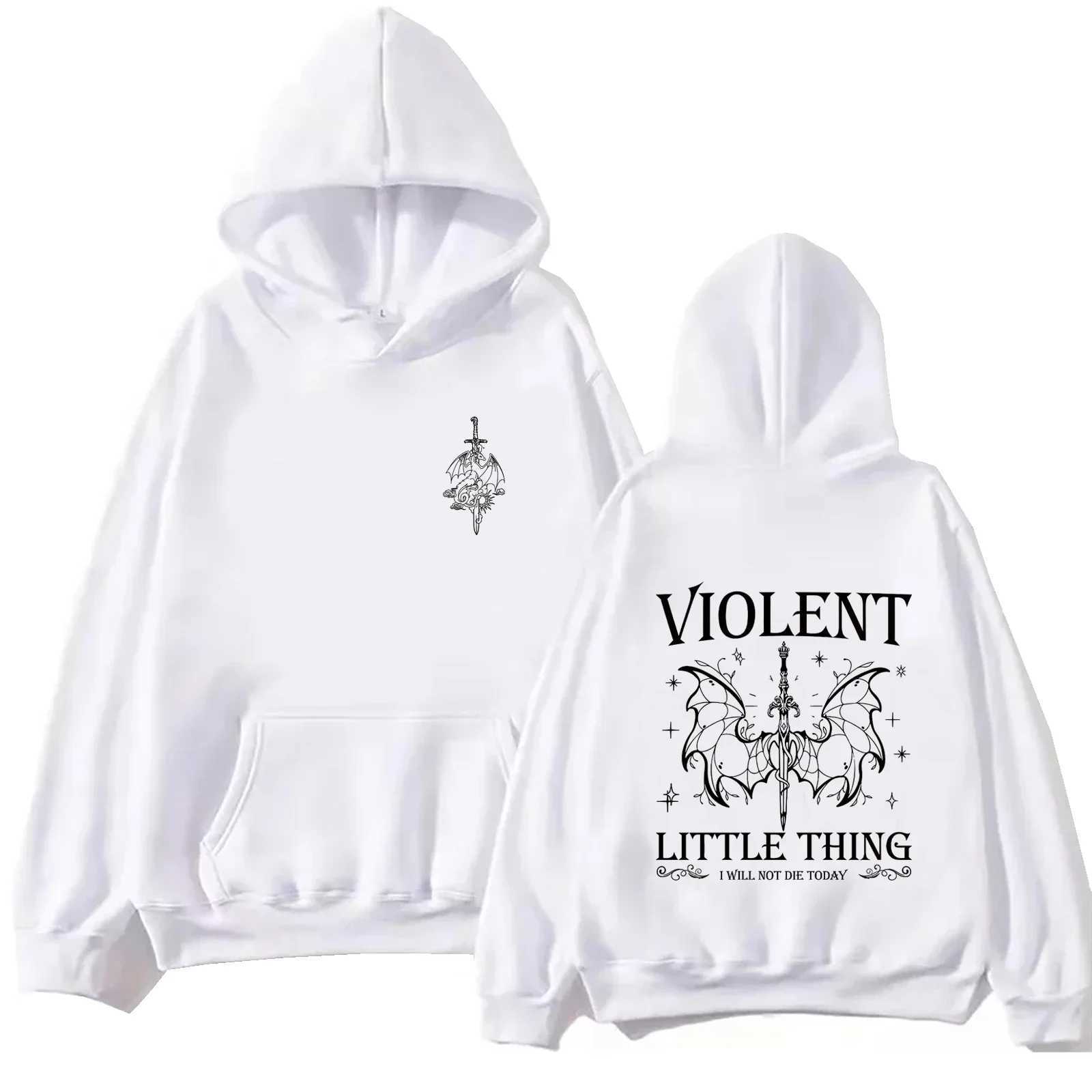Violent Little Thing Hoodie Tops Fourth Wing Fan Gift Sweatshirt Dragon Long SLeeve Regular Spring and Summer Unisex J251136