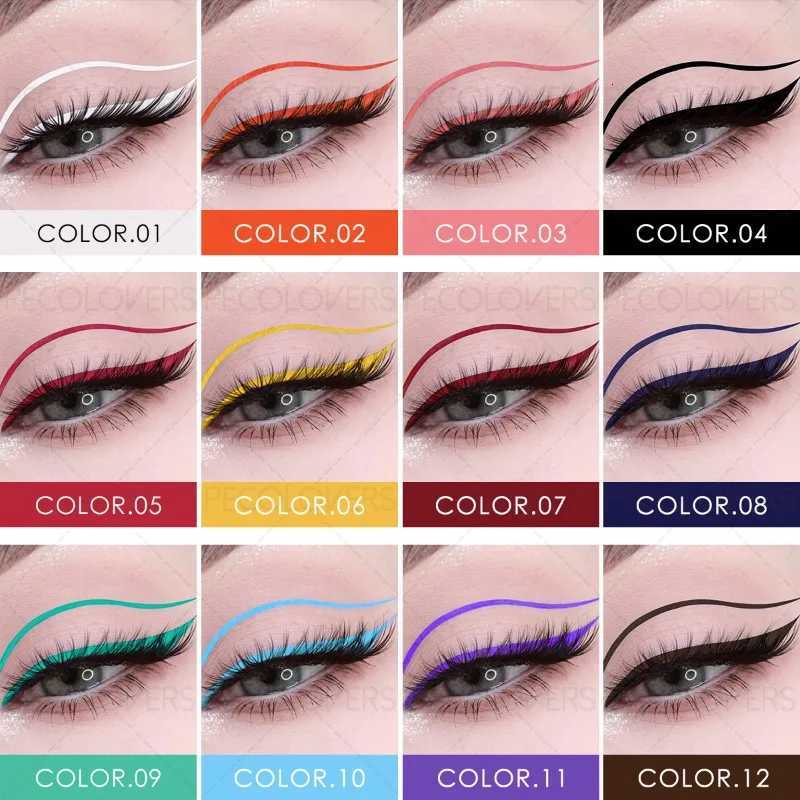 1 Pc Colorful Liquid Eyeliner High Pigment Eyeliner Pen Quick-dry Suitable for Concert Party Halloween Eye CosmeticsT251126