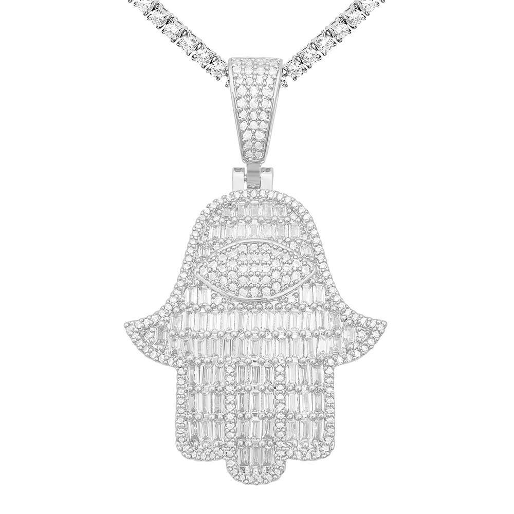 European American Mens Womens Fashion Mosan Diamond Hip-Hop Pendants S925 Silver Inlaid Personalized E-commerce Selected Stock