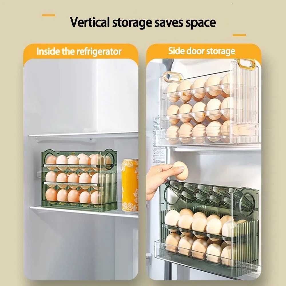 Hot Sell Kitchen Organizer Egg Organizer Storage Egg Storage Container for Refrigerator Egg Storage Box Y251126