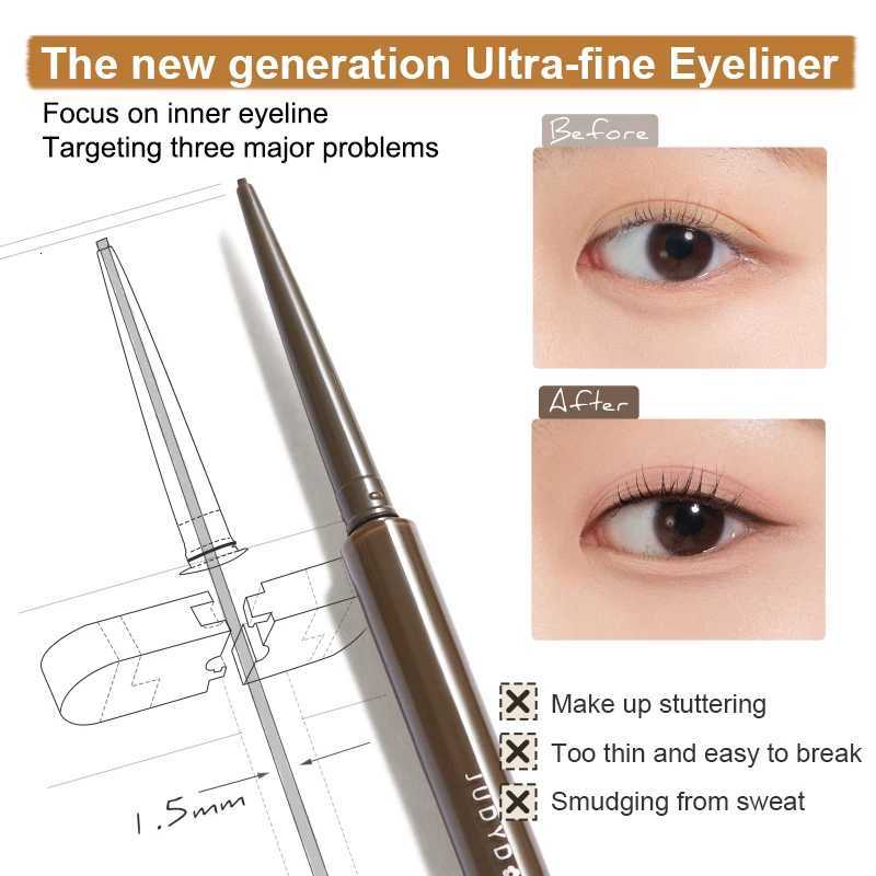 Judydoll Ultrafine Eyeliner Gel Pencil Fine Lining for Inner Outer Eyes Waterproof Sweat-Proof Long-Lasting Unique GiftT251126