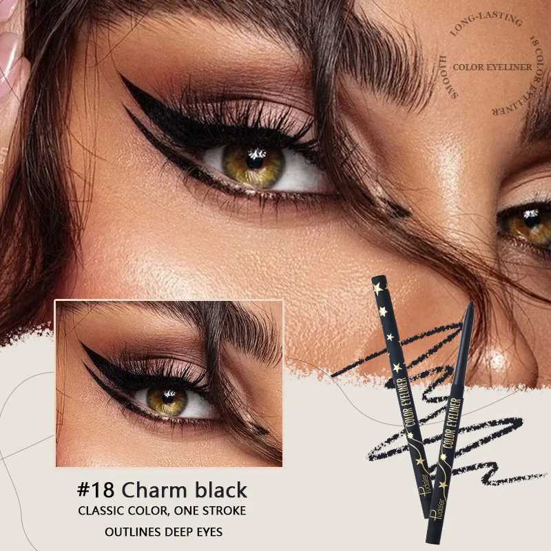 Waterproof Inner Eyeliner Gel Pen Eyeliner Cream Pen Waterproof Eyeshadow Pen Eyeliner Pen-18 ColorsT251126