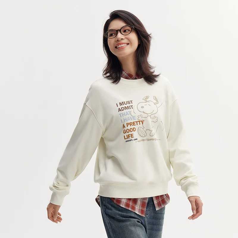 Semir Sweatshirt Women Loose 2024 Autumn New Fashion Pattern Top Trendy Sweatshirt J251136