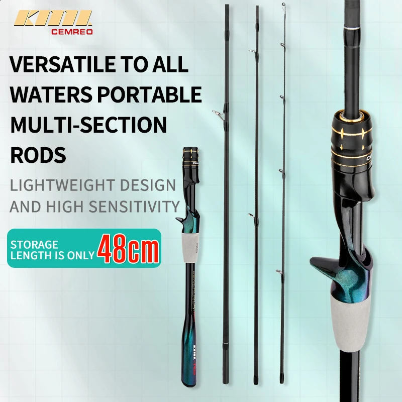 CEMREO travel rod rotary casting carbon fishing multistage highquality gear model RSP 250425