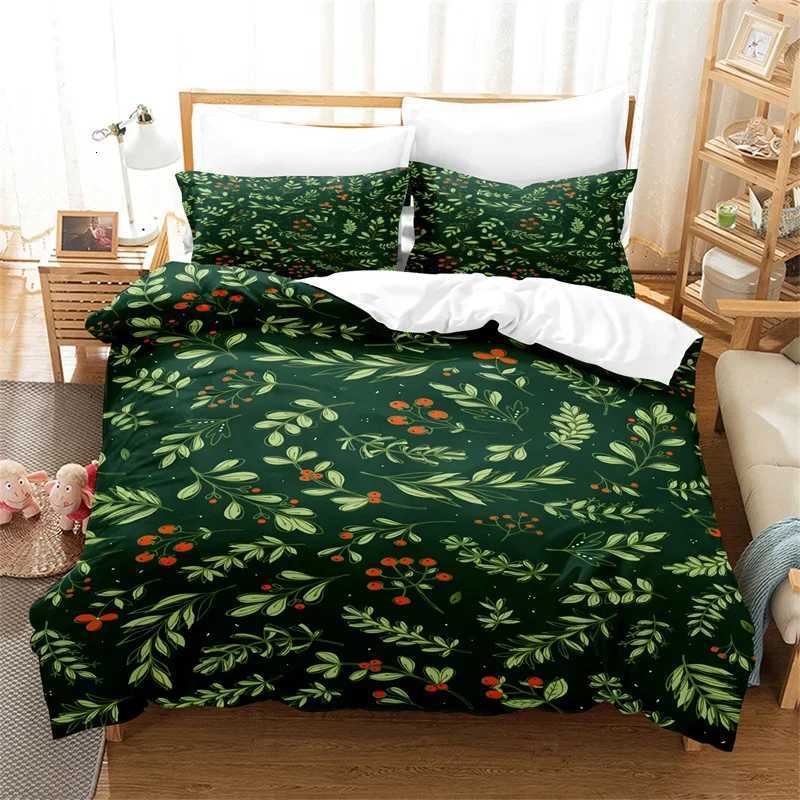 Christmas Christmas Green Duvet Cover Fashion Girls Boys Bedding Set Queen Double Bed Set Comforter Set Children Bedding Duvet Cover Y251126