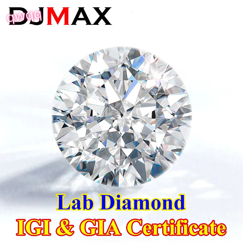 IGI GIA Certificate White Lab Grown Diamond CVD HPHT Round Lab DE Color VVS VS Clarity Loose Diamond Stones For Jewelry Making