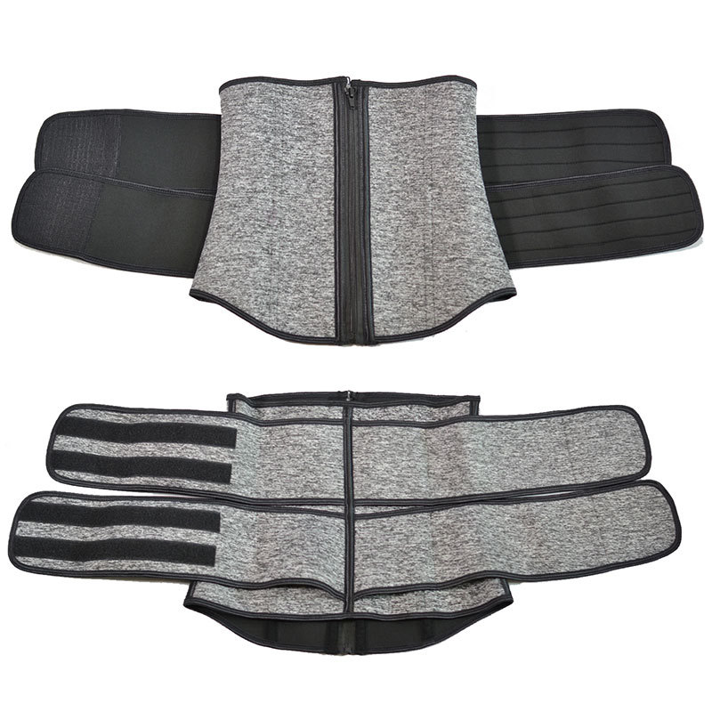 Neoprene Waist Trainer Fitness Sauna Sweat Belt Body Shaper Double Straps Tummy Control Shapewear Bustier Corset Cincher Body Sculpting & Slimming