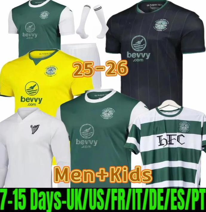 3XL 4XL Hibernians FC 2025 2026 special Soccer Jerseys home away 3rd 25 26 HibernianH FC 25-26 Home Kit Football Shirt Uniforms Men Kids Kits
