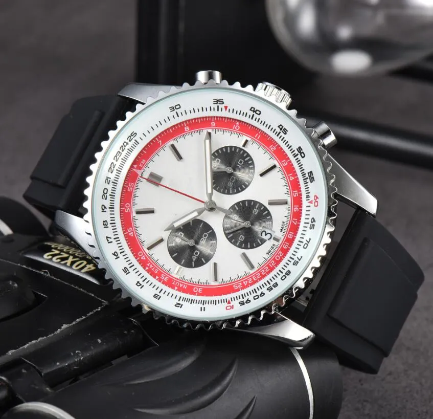Men's watch Full dial working Quartz Watch 1884 Top luxury brand Chronograph clock with men's fashion watch