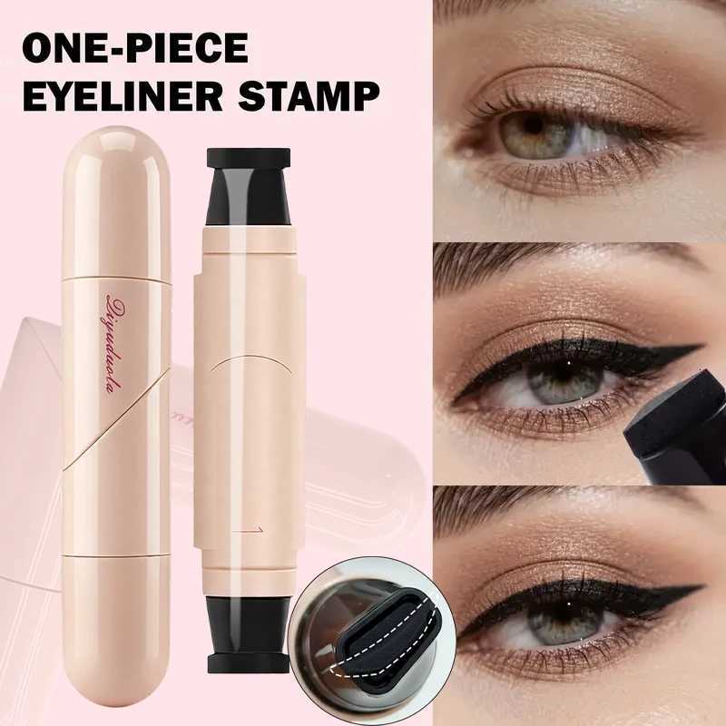 Waterproof Rotating Eyeliner Stamp Pen Sweat Proof Long Lasting Easy to Use for Beginners Lazy Makeup Perfect for DailyT251126