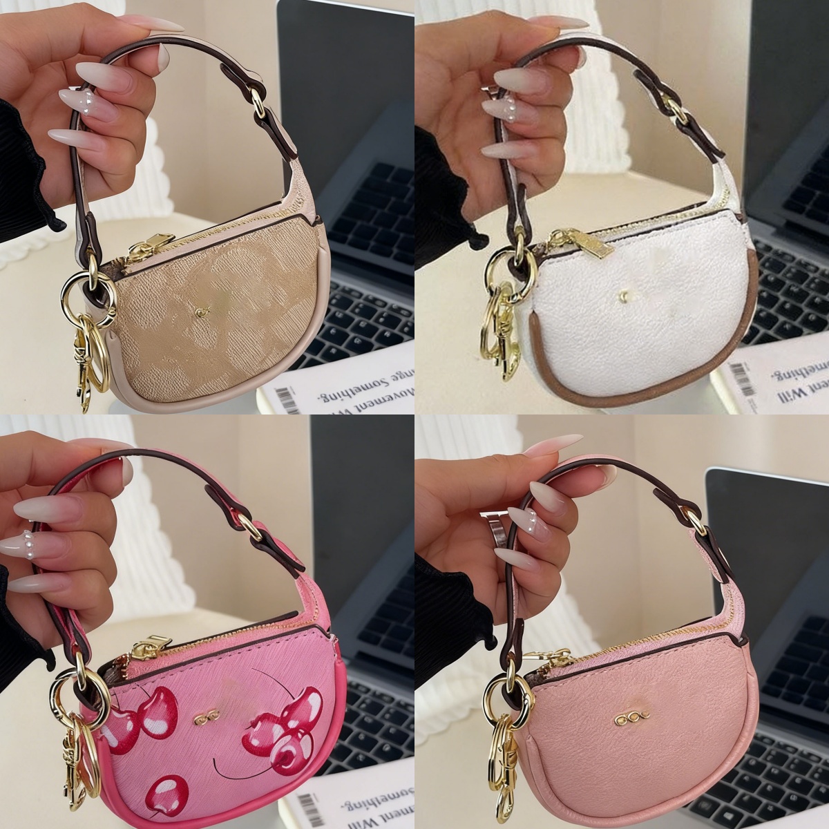 Designer bag wallets mini tote bag luxury designer purse earphone case lipstick pouch women lady beach bag gift mini bags car key coin Cute lip pattern