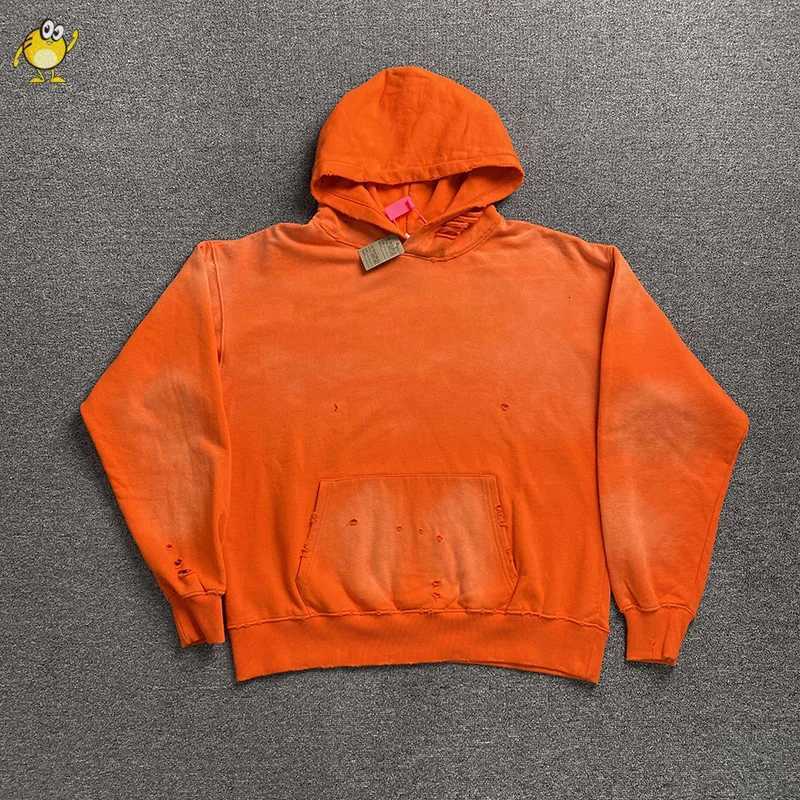 Fashion Heavy Fabric Oversize SAINT Print Hoodies Men Woman Winter Vintage Washed Damaged Best Quality Pullover Sweatshirts Hooded Y251125
