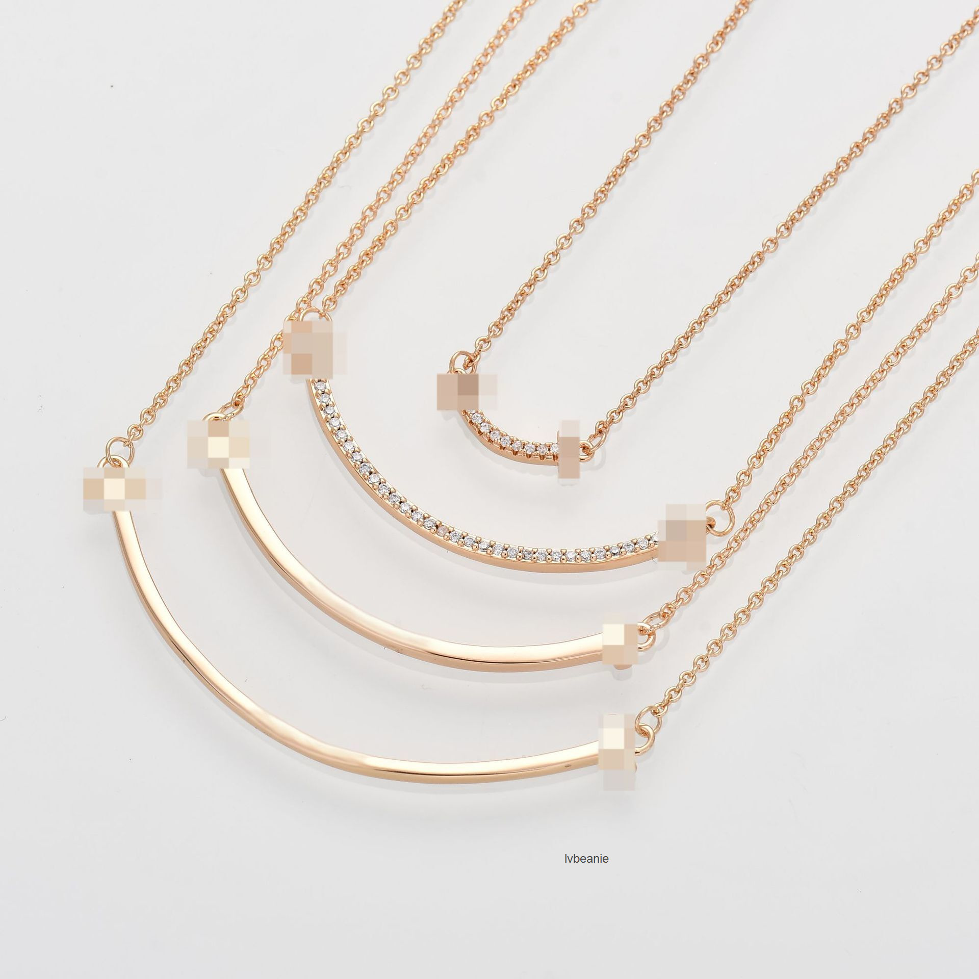 designer pendant necklaces luxury jewelry for men women gold silver woman french minimalist full diamond t smile necklace wom tiffamy and co tiffanyx tiffanies 76P3