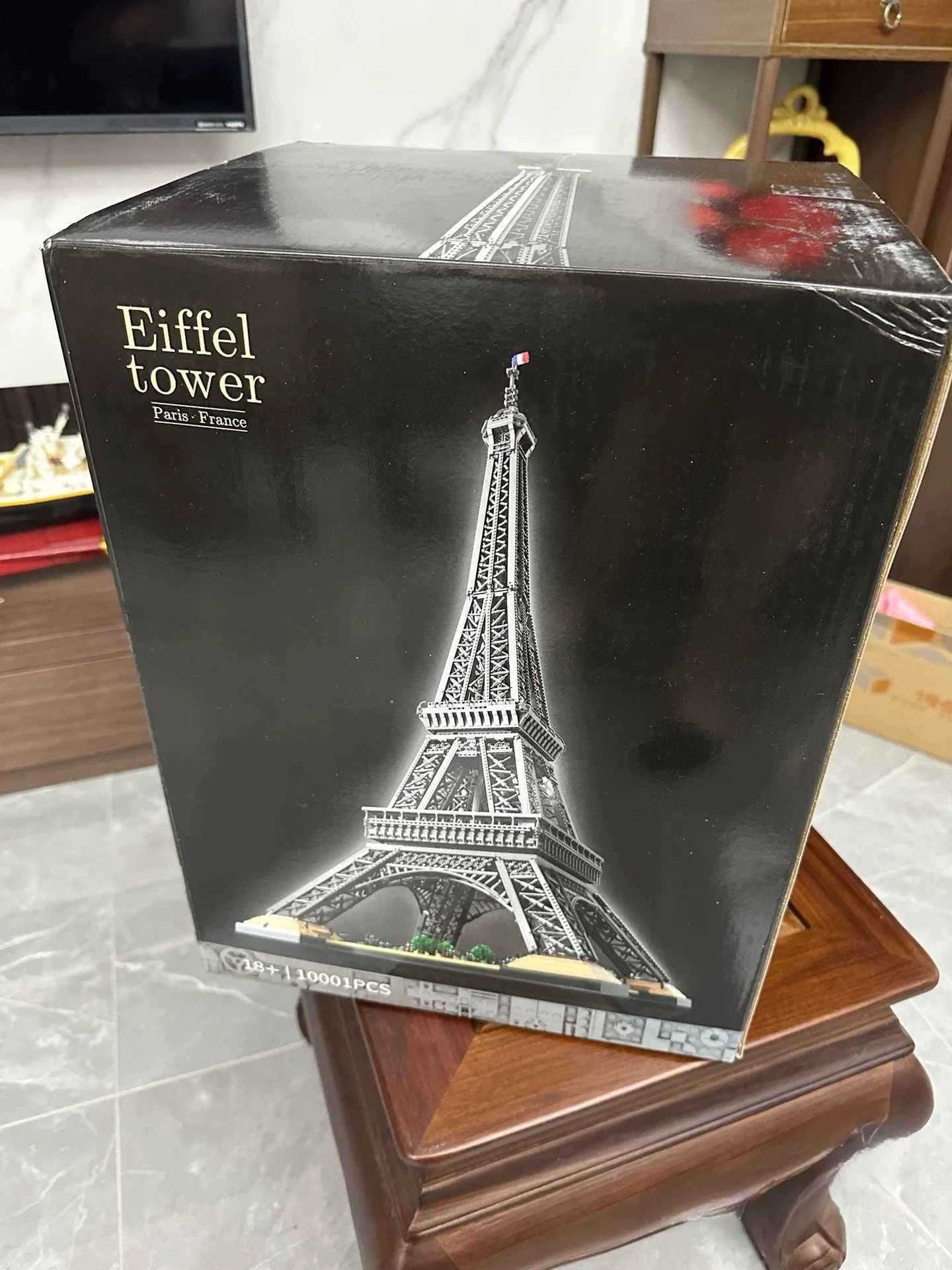 Original Box Christmas Birthday Gifts 10001 Pcs Large The Eiffel Tower Building Blocks Christmas Bricks Toy Compatible 10307T251126