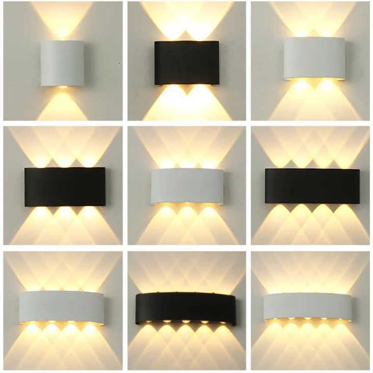 Up and Down LED Wall Lamp Waterproof IP65 Aluminium Interior Wall Light For Bedroom Living Room Corridor Indoor Outdoor Lighting M251126