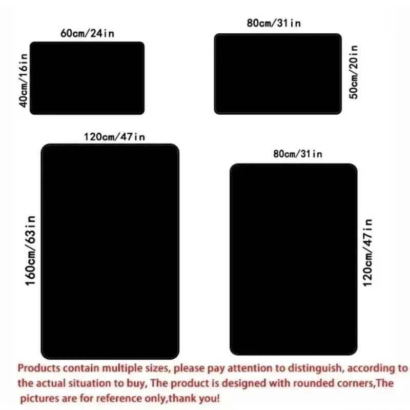 Christmas Carpet Snowman Christmas Tree Reindeer Print Mat for Dining Rooms Living Rooms Game Rooms Non-slip Festive Decor RugM251126