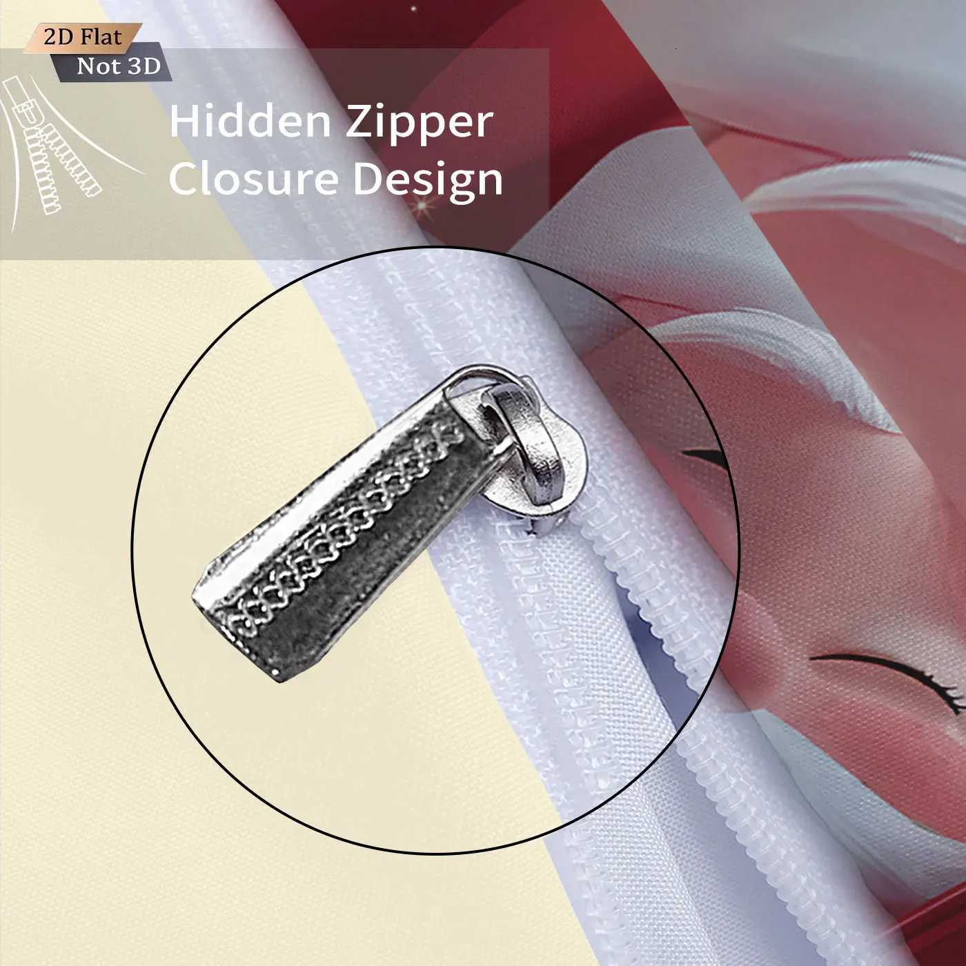 Christmas 3pcs cartoon Santa Claus red printed coreless duvet cover set multi size bedroom bedding holiday decoration machine washable Y251126