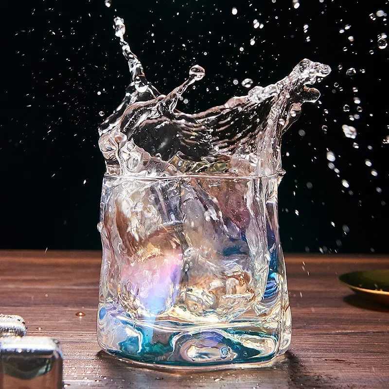 280ml Japanese Twisted Grain Glass Whiskey Cup Water Cup Drinkware Cocktail Vodka Wine Cup Espresso Coffee MUg Milk Cup C251126