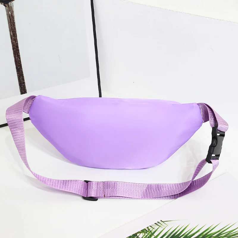 Leisure Simple Unisex Waist Bag Nylon Solid Color Chest Bag Waterproof Wear-resistant Lightweight Waist Bag For Commute TravelT251126
